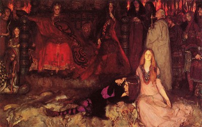 Edwin Austin Abbey, The Play Scene in Hamlet, 1897