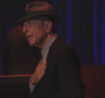 Final look for Leonard leaving stage with hand on heart