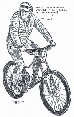 life is like riding a bicycle. to keep your balance you must keep moving.jpg