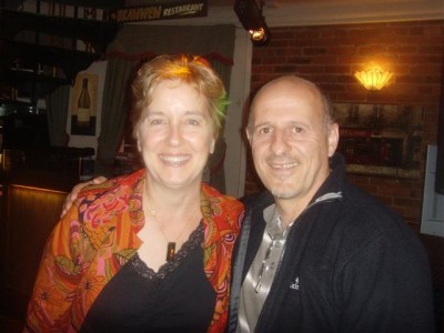 the serene Ann with  our german troubadour