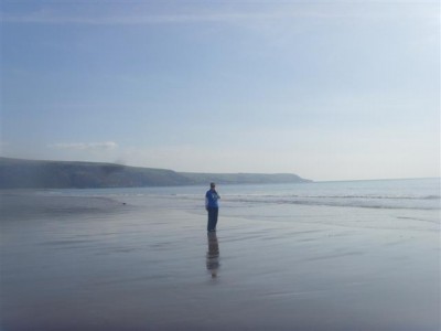 I had the beach to myself