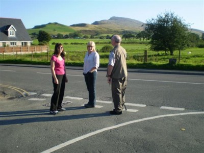 Ber Margaret and John, jusr arriving in Wales