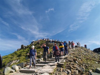 the downward trail