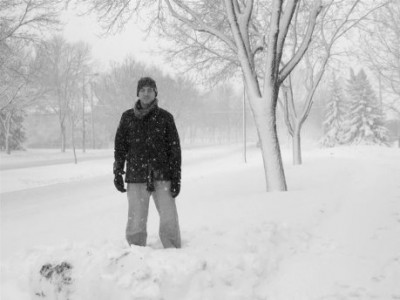 Another snowy one of my son